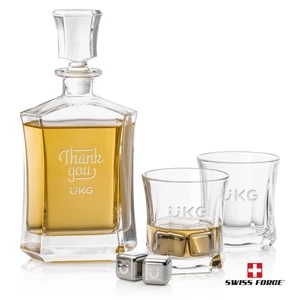 Avalon Decanter Set & Ice Cubes | https://www.bestnamebadges.com