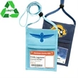 Recycled Neck wallet Event Pouch w/ Three Pockets | https://www.bestnamebadges.com