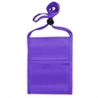 rPET Single Pocket Neck Wallet Event Pouch | https://www.bestnamebadges.com