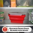 Popular Reusable Pizza Storage Container Foldable Box | https://www.bestnamebadges.com
