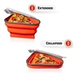 Popular Reusable Pizza Storage Container Foldable Box | https://www.bestnamebadges.com