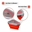 Popular Reusable Pizza Storage Container Foldable Box | https://www.bestnamebadges.com