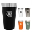 16oz The Stacking Beer Pint Matte Black | https://www.bestnamebadges.com