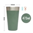16oz The Stacking Beer Pint Matte Black | https://www.bestnamebadges.com