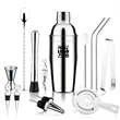 25 Oz Stainless Steel Cocktail Shaker Set 16 Pcs | https://www.bestnamebadges.com