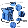 Outdoor Backpack Cooler Fishing Foldable Stool Chair | https://www.bestnamebadges.com