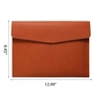 PU Leather A4 File Document Holder Waterproof Envelope Case | https://www.bestnamebadges.com