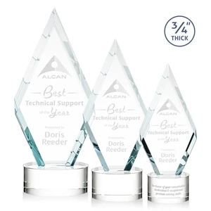 Richmond Award on Marvel Base - Clear | https://www.bestnamebadges.com