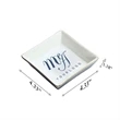 Porcelain Desktop Ornaments Storage Tray Customizable | https://www.bestnamebadges.com