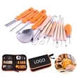14 Pieces Halloween Pumpkin Carving Kit | https://www.bestnamebadges.com