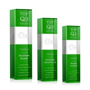 Araceli Tower Award - Green | https://www.bestnamebadges.com