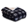 Mink Sherpa Blankets Plaid | https://www.bestnamebadges.com