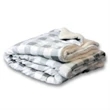 Mink Sherpa Blankets Plaid | https://www.bestnamebadges.com