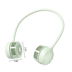 MOQ 60 Hands Free Rechargeable Bladeless Neck Fan For Men