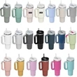 Fashion Classic 40 Oz Tumbler with Lid and Straw | https://www.bestnamebadges.com