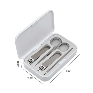 MOQ 50 4 Pieces Stainless Steel Nail Clipper Set
