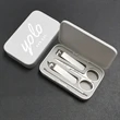 MOQ 50 4 Pieces Stainless Steel Nail Clipper Set | https://www.bestnamebadges.com