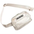Stadium Approved Adjustable Strap Clear Belt Bag | https://www.bestnamebadges.com
