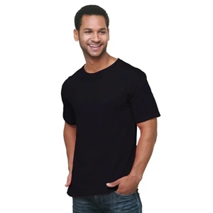 USA-Made Midweight Pocket Crew Tee Shirt