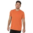 USA-Made 100% Poly Crew Performance Tee Shirt | https://www.bestnamebadges.com