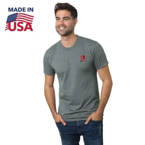Premium USA-Made Triblend Crew Unisex Tee Shirt | https://www.bestnamebadges.com