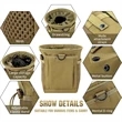 Tactical Molle Drawstring Dump Pouch | https://www.bestnamebadges.com