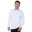 USA-Made 100% Poly Crew Performance Long Sleeve Tee | https://www.bestnamebadges.com