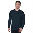 USA-Made 100% Poly Crew Performance Long Sleeve Tee | https://www.bestnamebadges.com