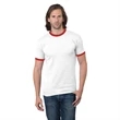 100% Cotton USA-Made Heavyweight Ringer Crew Tee | https://www.bestnamebadges.com