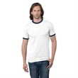 100% Cotton USA-Made Heavyweight Ringer Crew Tee | https://www.bestnamebadges.com