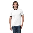 100% Cotton USA-Made Heavyweight Ringer Crew Tee | https://www.bestnamebadges.com