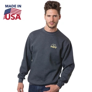Made In USA 100% Pre-Shrunk Unisex crewneck Fleece | https://www.bestnamebadges.com