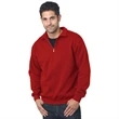 Made in USA Unisex Pre-Shrunk Quarter Zip Fleece | https://www.bestnamebadges.com