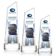 Belmont Tower VividPrint™ Award on Stanrich - Clear | https://www.bestnamebadges.com