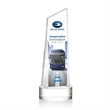 Belmont Tower VividPrint™ Award on Stanrich - Clear | https://www.bestnamebadges.com