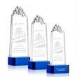 Himalayas Tower Award on Base - Blue | https://www.bestnamebadges.com