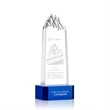 Himalayas Tower Award on Base - Blue | https://www.bestnamebadges.com