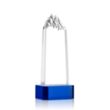 Himalayas Tower Award on Base - Blue | https://www.bestnamebadges.com