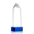 Himalayas Tower Award on Base - Blue | https://www.bestnamebadges.com