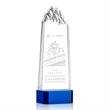 Himalayas Tower Award on Base - Blue | https://www.bestnamebadges.com