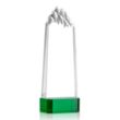Himalayas Tower Award on Base - Green | https://www.bestnamebadges.com