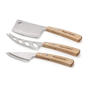 Batali 3pc Cheese Knife Set | https://www.bestnamebadges.com