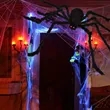 Halloween Triangular Huge Spider Web for Parties Haunted | https://www.bestnamebadges.com