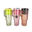 Custom 20oz Portable Plastic Straw Coffee Cup with Handle | https://www.bestnamebadges.com