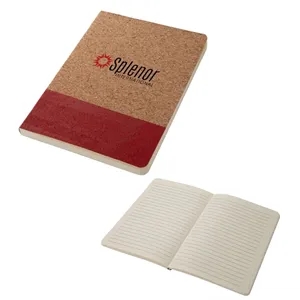 Boardwalk Two-Tone Cork Junior Notebook | https://www.bestnamebadges.com