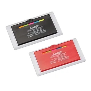 Clearance! Refillable 4 Inch Ruler With Sticky Notes Tabs