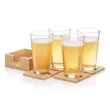 Bamboo Coaster Gift Set - Chelsea | https://www.bestnamebadges.com
