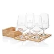 Bamboo Coaster Gift Set - Breckland | https://www.bestnamebadges.com