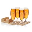 Bamboo Coaster Gift Set - Pinehurst | https://www.bestnamebadges.com