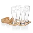 Bamboo Coaster Gift Set - Sussex | https://www.bestnamebadges.com